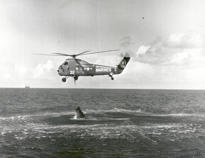 Space History Photo: Failed Attempt to Recover Liberty Bell 7